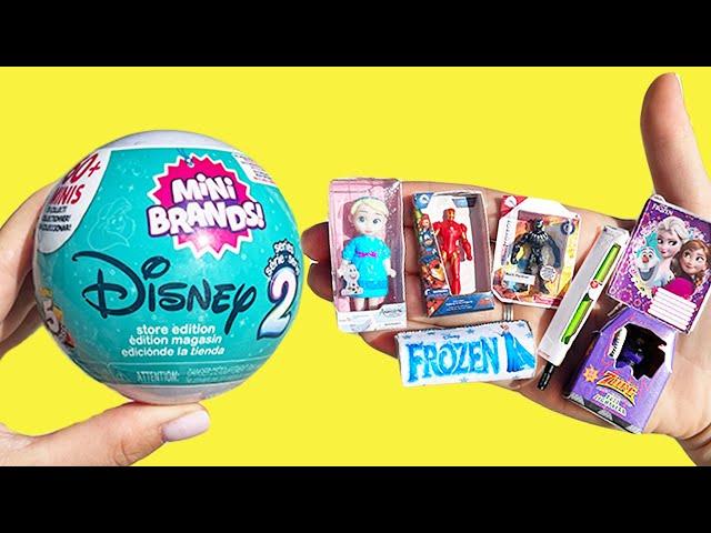 Opening Disney Mini Brands and Diy miniature crafts !!!