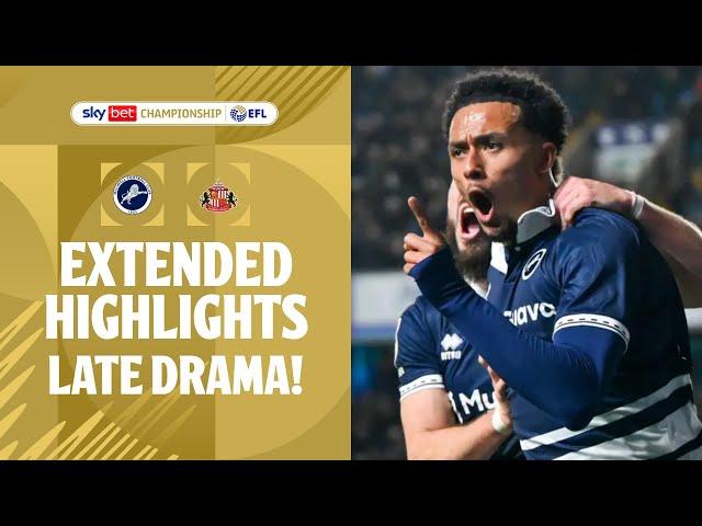 LATE DEN DRAMA! | Millwall v Sunderland extended highlights