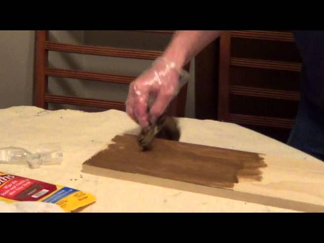 How to Stain Wood - Minwax - Stain Cloth