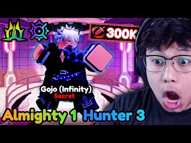 ALMIGHTY and HUNTER 3 SECRET GOJO Showcase in Anime Defenders