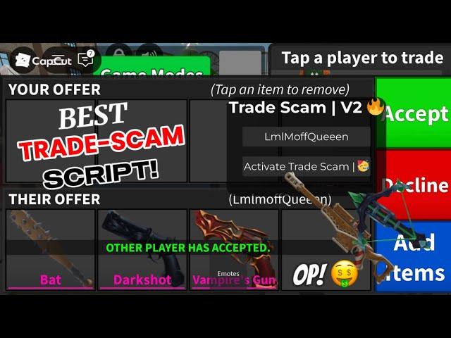 [NEW ] BEST MM2 TRADE SCAM SCRIPT! (PASTEBIN) | WORKING | MURDER MYSTERY 2 | 2025 