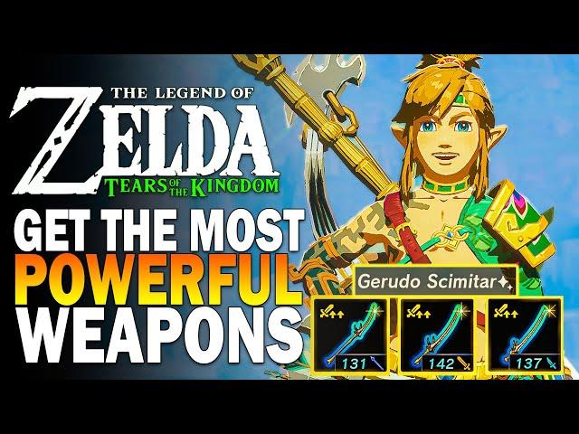 How To Get The Most Powerful PRISTINE Weapons In Zelda Tears Of The Kingdom