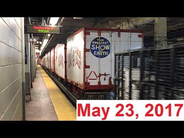 Final Ringling Brothers and Barnum & Bailey Circus Train With Amtrak Veterans Unit - May 23, 2017