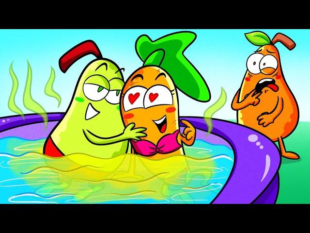 Best Waterpark Fails || Awkward Situations by Pear Couple