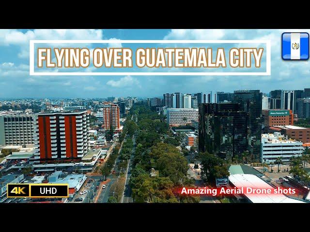 Flying Over beautiful Guatemala City