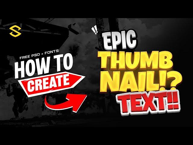 Text Effects PERFECT for YouTube Thumbnails