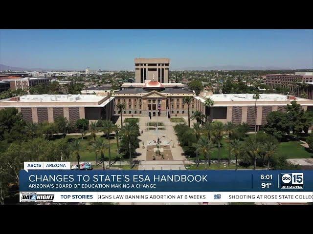 AZ Board of Education signs off on new ESA handbook