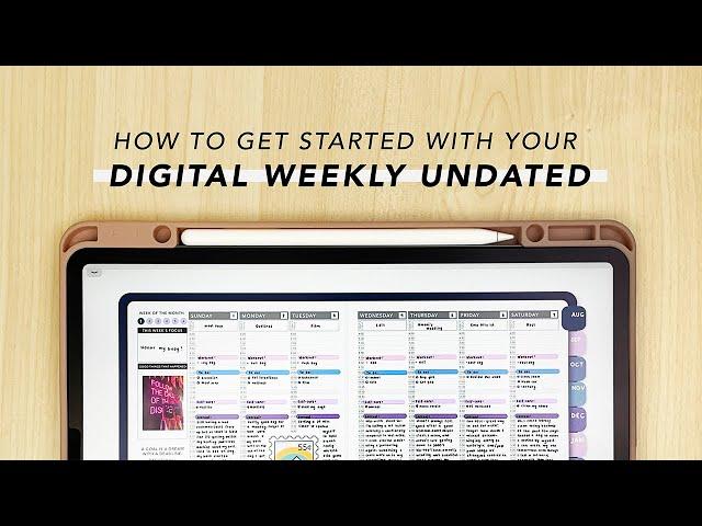 How To Get Started 2.0 Digital Weekly Undated Planner