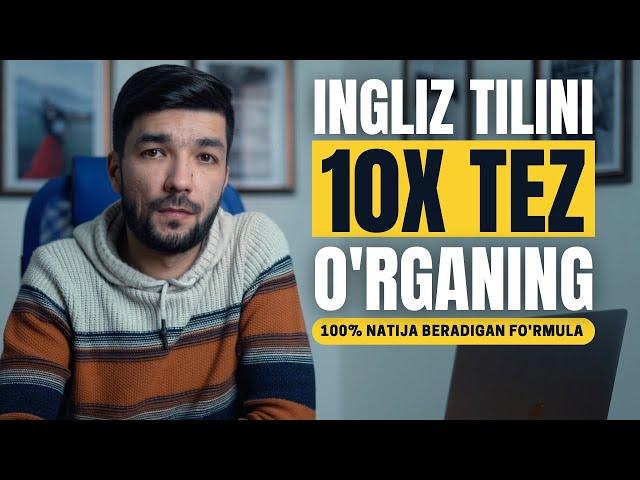 INGLIZ TILINI 10X TEZ O'RGANING - 100% ISH BERADI!