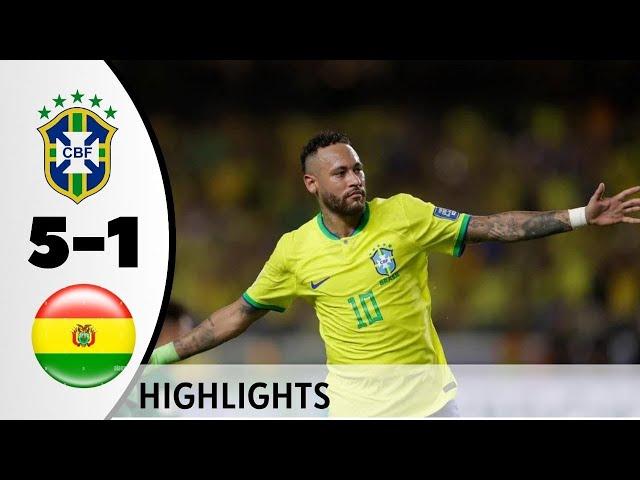 Brazil vs Bolivia Highlights |All Goals 2023 HD |Samba Showdown| Neymar 2 Goal | Rodrygo Goals