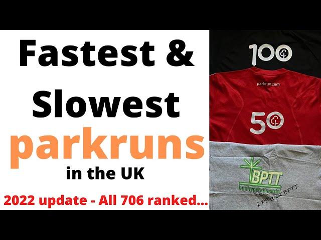 Fastest & Slowest parkruns in the UK - 2022 update