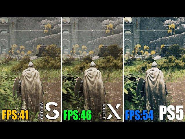 Elden Ring 1.09 Comparison | Xbox Series S vs. Series X vs PS5