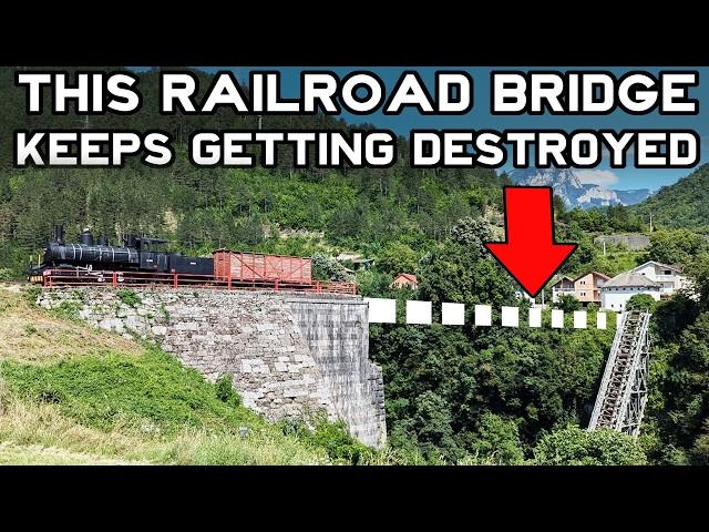 DESTROYED how many times? Bosnian Narrow Gauge Bridge in Jablanica