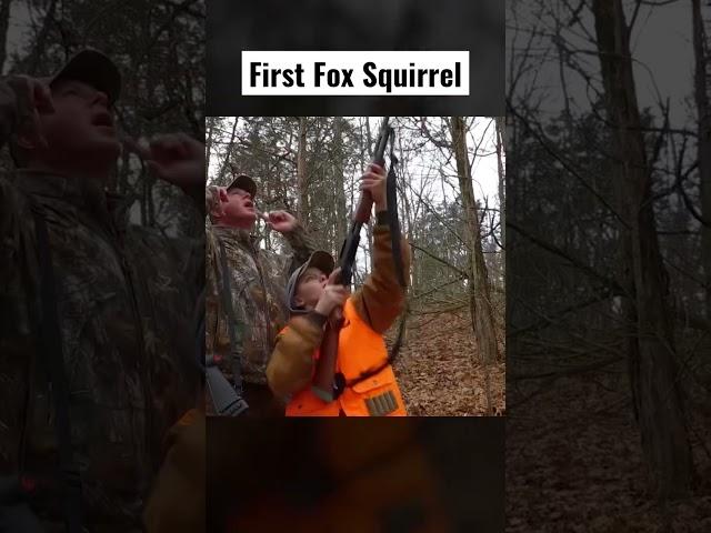 Youth Hunter Gets His First Fox Squirrel! #hunting #squirrel #dogs #outdoors