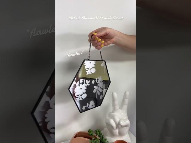 Just over here etching mirrors with our Cricut, what are you doing?  #cricut #mirror #etching #mgl