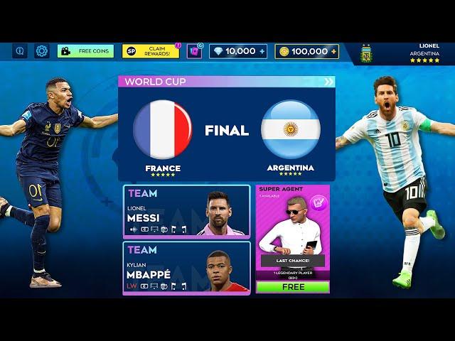 DLS 24 OFFICIAL - ARGENTINA VS FRANCE & FREE SUPER AGENT | DREAM LEAGUE SOCCER 2024