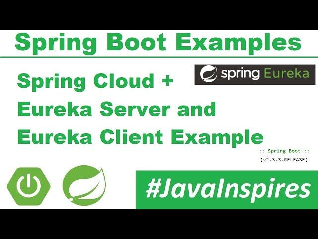 Spring Boot + Eureka Server(Service Registry) Example | Java Inspires