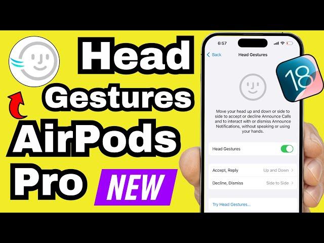 How to Turn on and Off Head Gestures on AirPods Pro (2024)