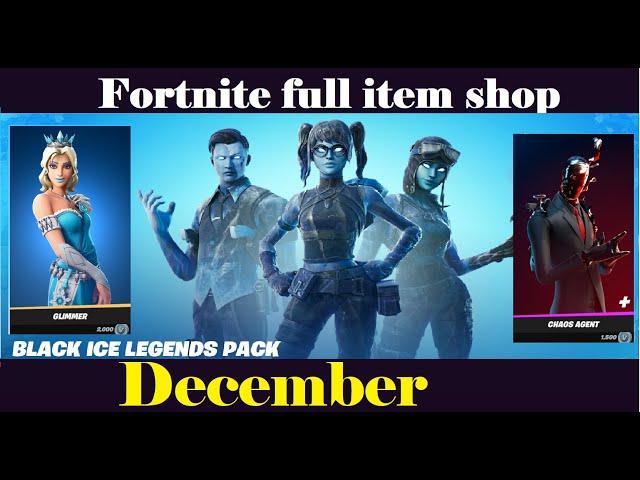 Fortnite Item Shop *NEW* BLACK ICE LEGENDS BUNDLE! December 23 2021 (Fortnite Battle Royale)