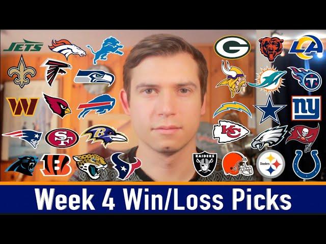 Embracing the Chaos | NFL Week 4 Win/Loss Picks