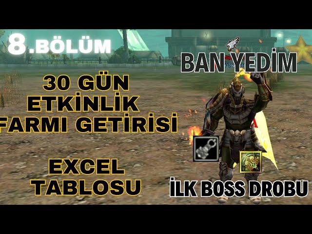 30 günlük etkinli farmı, Ban yedim #knightonline