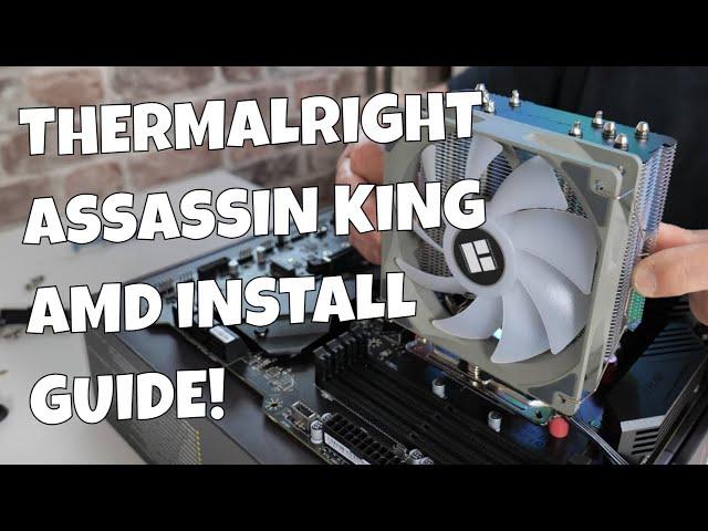 How To Install Thermalright Assassin King 120 SE ARGB On AM4 AM5 CPU