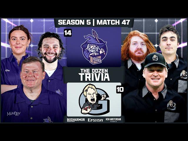 Grinders vs. Charity Case | Match 47, Season 5 - The Dozen Trivia League