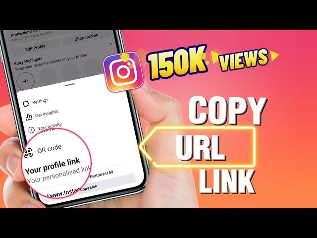 how to copy my Instagram URL profile link 2023 (create a URL link now)