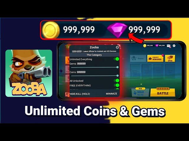 Zooba MOD APK v2025.1 - Unlock All Characters + Unlimited Coins & Gems [Android/iOS Updated 2024]