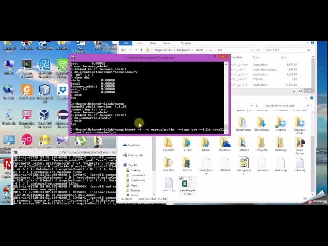 import csv file into mongodb on windows