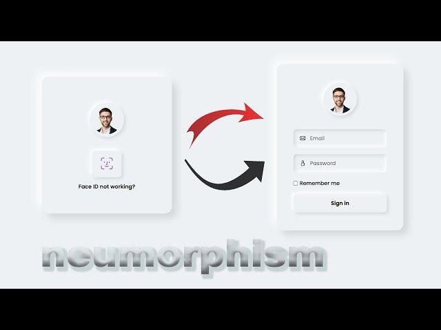 How to create a Stunning Neumorphism Website Sign In Form with Hover Effect (HTML and CSS)