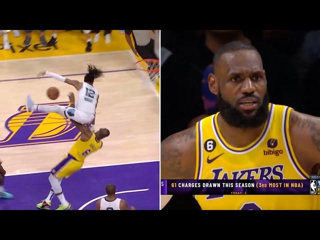 Ja Morant Tried Jumping Over LeBron James 