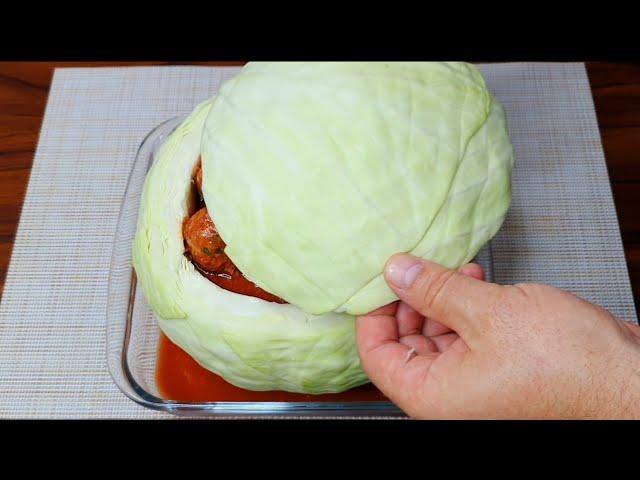 A NEW RECIPE! HAVE YOU EVER COOKED LIKE THIS? INCREDIBLY DELICIOUS! A SIMPLE CABBAGE RECIPE