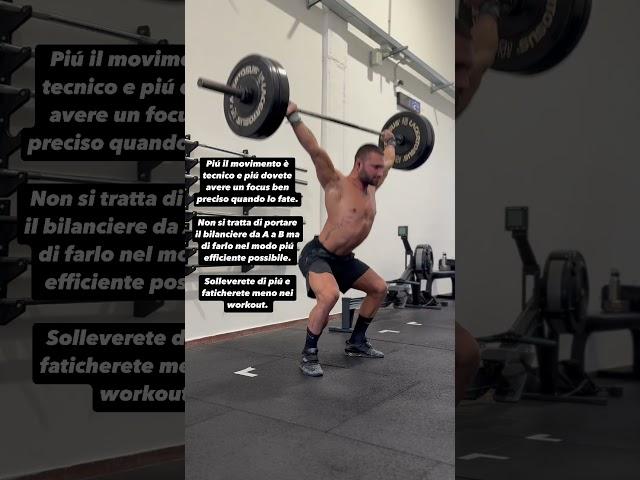 CrossFitter dovresti allenare lo snatch e il c&j come una skill!