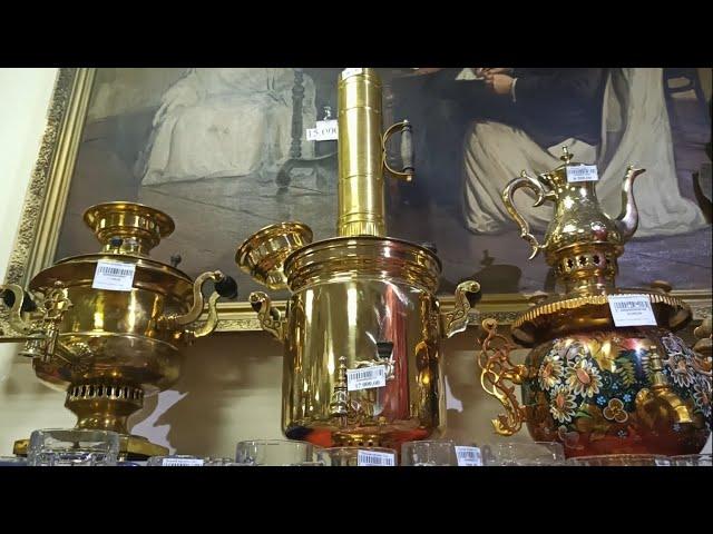 Антикварный магазин. Фаберже и цены удивили! Часть первая. Antique shop in Russia!