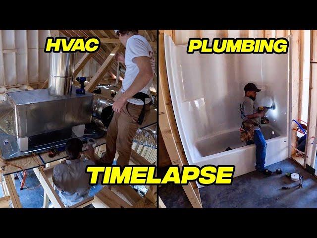 HVAC & Plumbing Timelapse  - Start To Finish