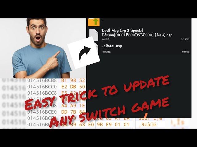 Easy trick to update skyline Nintendo switch games without programming it. NSP+UPDATE