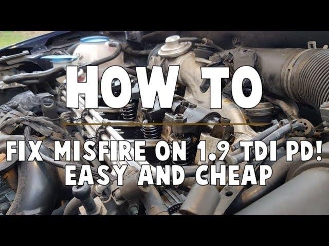 How to fix misfire in 1.9 TDI PD ! Easy and cheap ( P1666 , P0301 )