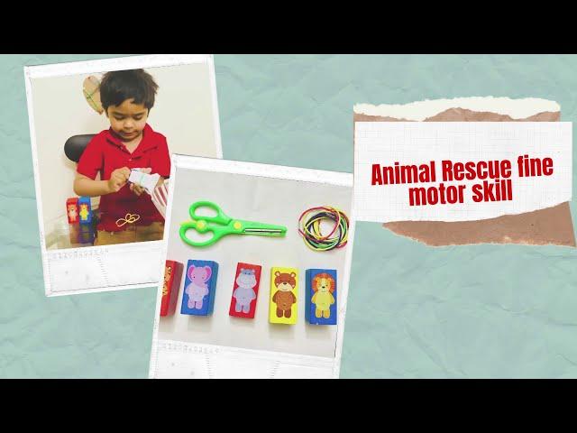 Animal rescue fine motor skill( fine motor activity for kids)