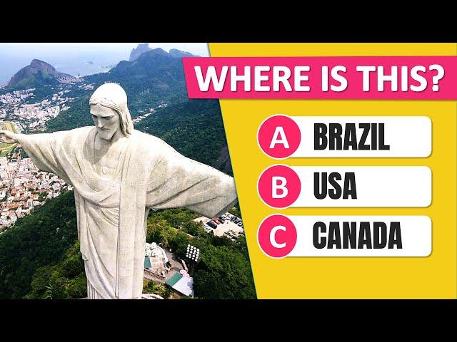 Guess the Country by its Monument | Guess the Landmark Quiz 2024 (part 4)