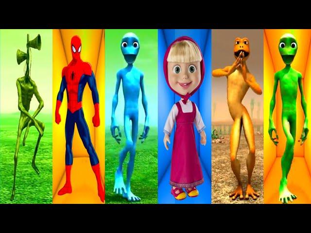 ALL Hero Coffin Dance Challenge-Dame Tu Cosita / Spider Man / Masha And The Bear- Patila-Green Alien