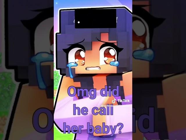 oh my god did he call her baby..?/ PLOT TWIST/ft. @Aphmau / credits: aphmaueditfanpage/ on TikTok!