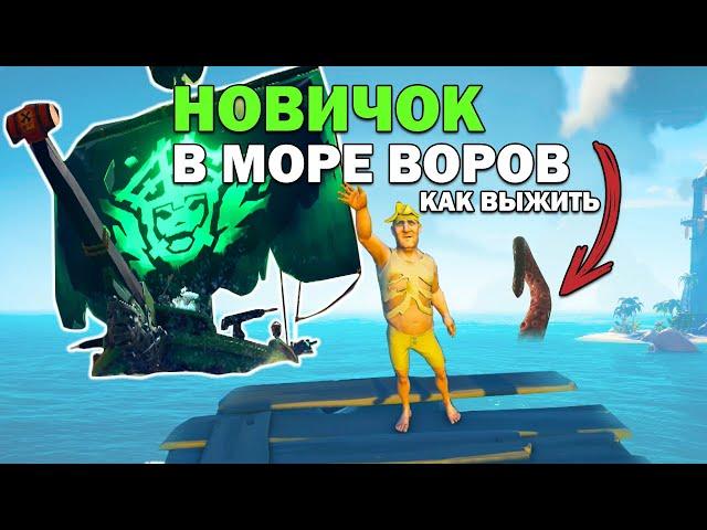 Это надо знать! КАК ВЫЖИТЬ НОВИЧКУ в Море Воров играя СОЛО (Sea of thieves)