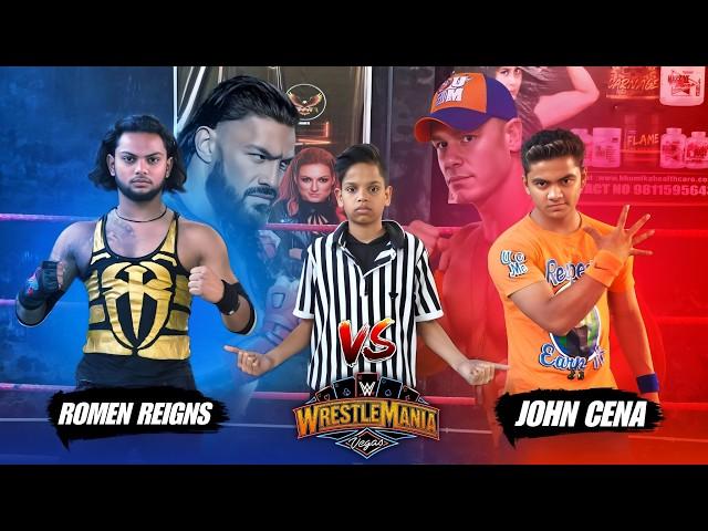 WWE WrestleMania 41 | Roman Reigns vs John Cena Full Match | Backyard Wrestling