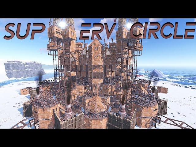 Superv Circle base | Open Core + Widegap/Mroof | Tutorial | Circle Base Rust | Base Building 2024