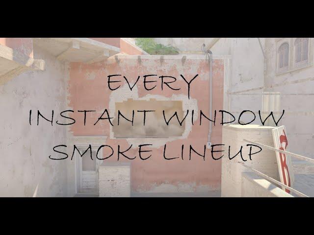 UPDATED Instant Window Smoke Line-ups on Mirage CS2