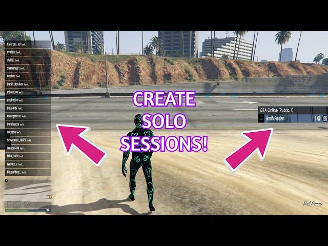 [WORKING] How to get in solo sessions on GTA Online. 100% SAFE