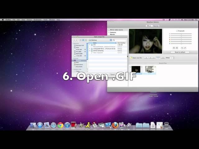 How to use a .gif as Your Camera on Omegle/Chatroulette/Stickam (Mac)