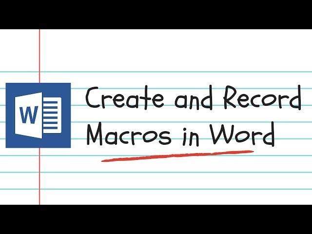 Word Macros Tutorial