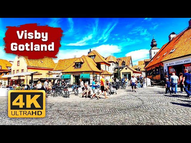 [4K] Visby, Gotland in 3 minutes | Best Places in the Old Town